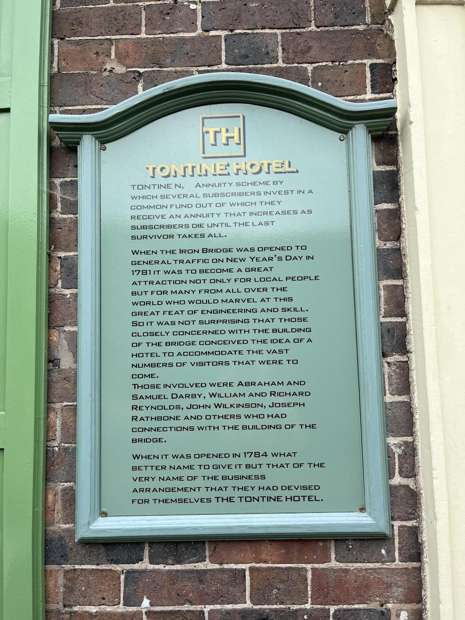 The Tontine Hotel & Bar Ironbridge Zewnętrze zdjęcie